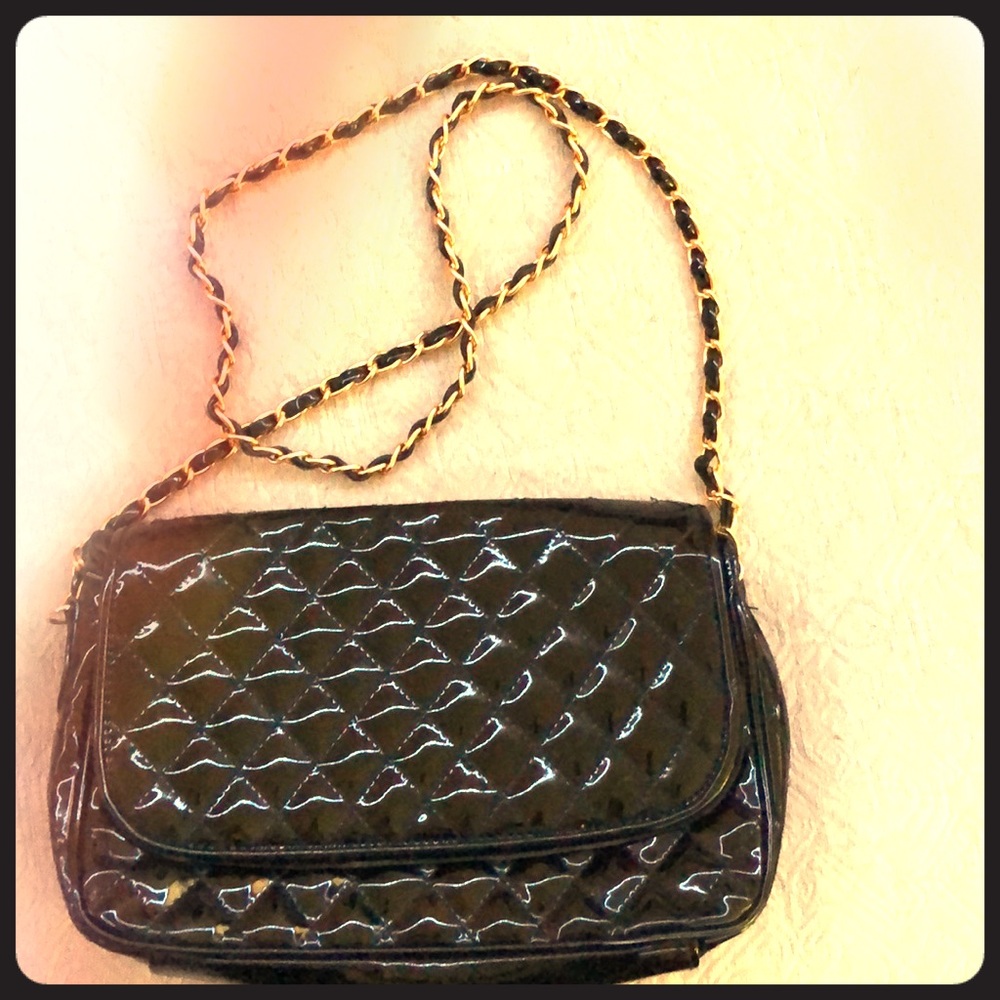 Black Patton leather purse